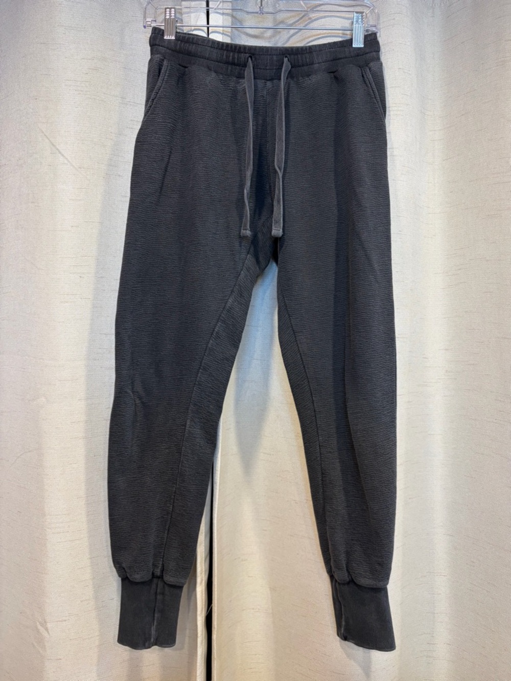Mono B Classic Drawstring Jogger Pants in Washed Black
